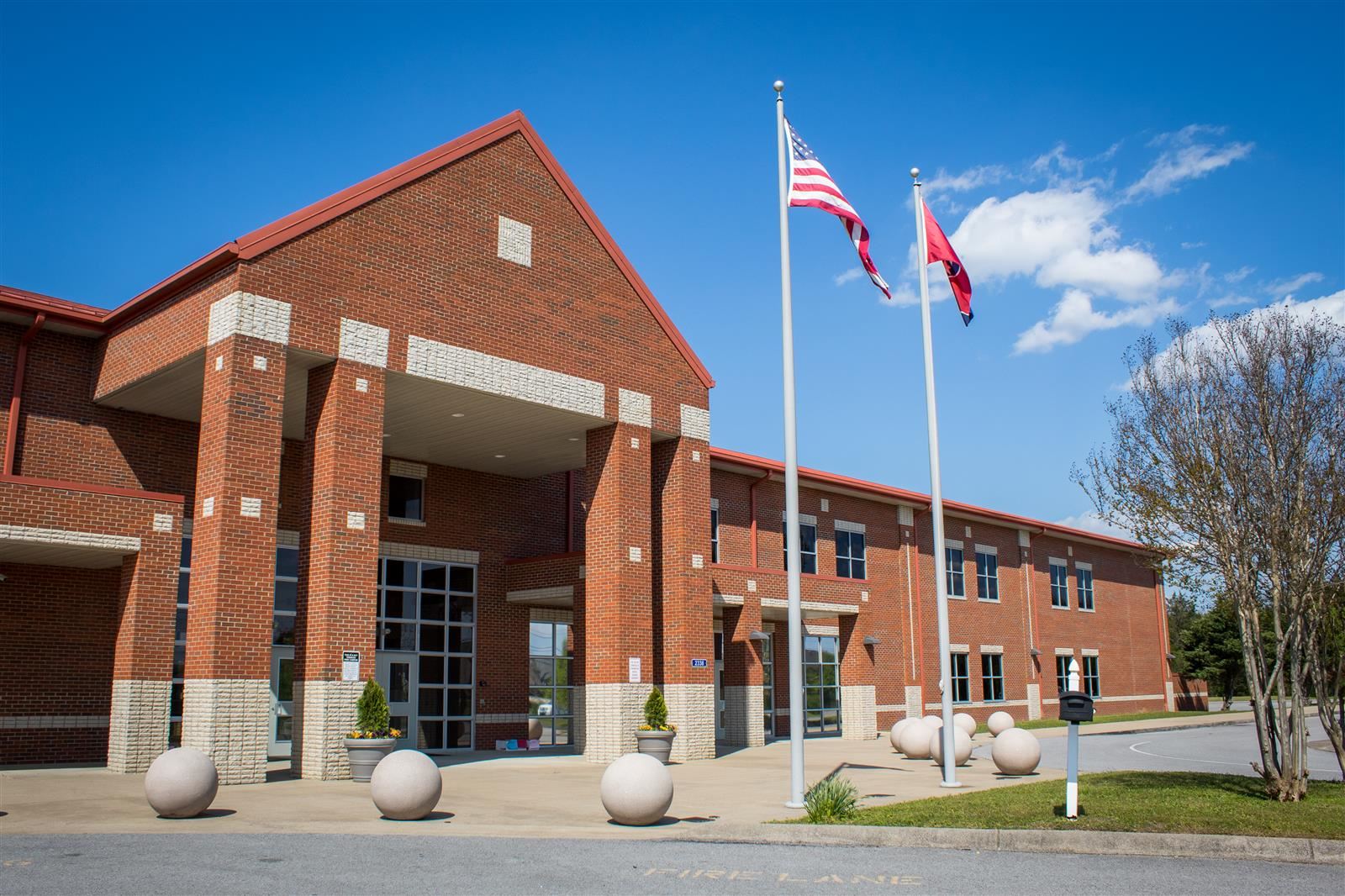 Front of School Building
